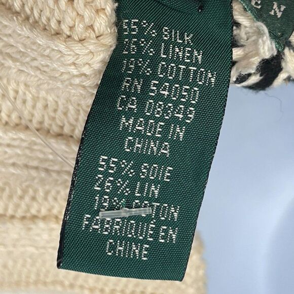 Vintage Nordic Fair Isle Ralph Lauren Novelty Turtleneck Hand Knit Sweater XL - Picture 8 of 8